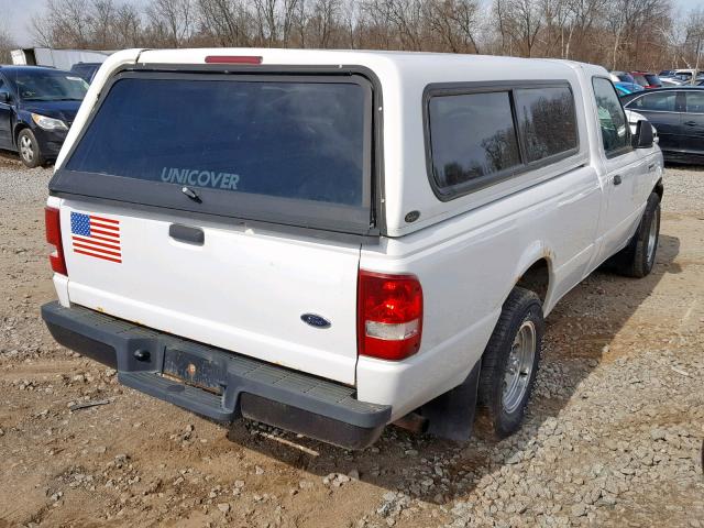 1FTYR10D06PA47417 - 2006 FORD RANGER WHITE photo 4