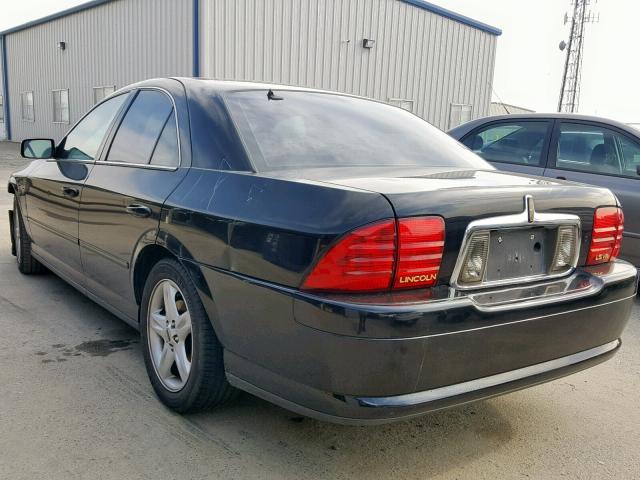 1LNHM87AX2Y634792 - 2002 LINCOLN LS BLACK photo 3