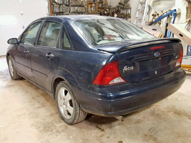 1FAFP38383W343748 - 2003 FORD FOCUS ZTS BLUE photo 3