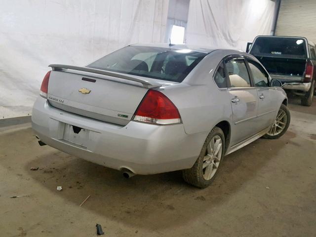 2G1WC5E39D1186657 - 2013 CHEVROLET IMPALA LTZ SILVER photo 4