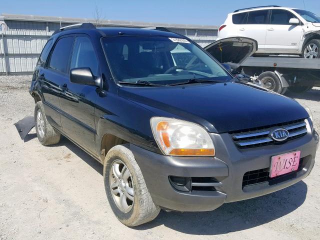 KNDJE723787539997 - 2008 KIA SPORTAGE E BLUE photo 1