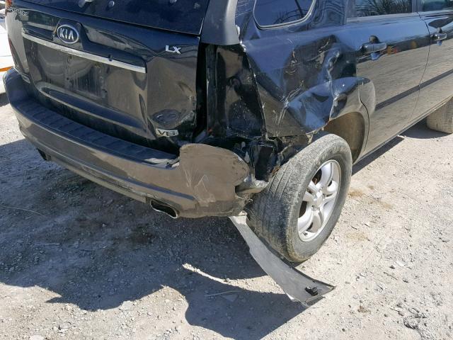 KNDJE723787539997 - 2008 KIA SPORTAGE E BLUE photo 9