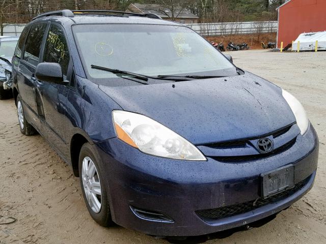 5TDZK23C57S086142 - 2007 TOYOTA SIENNA CE BLUE photo 1