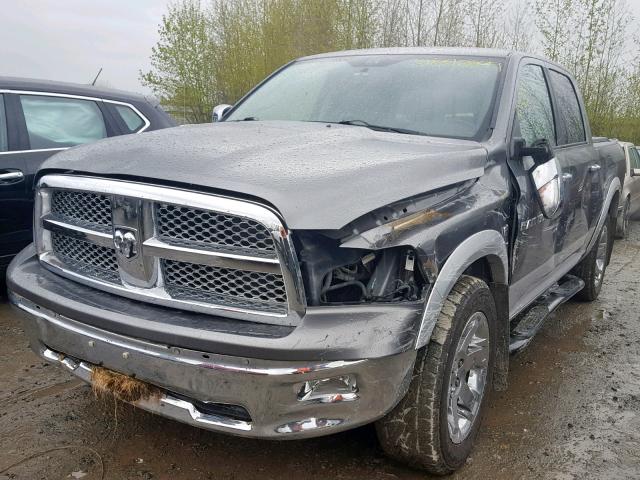 1C6RD7NT0CS190907 - 2012 DODGE RAM 1500 L GRAY photo 2