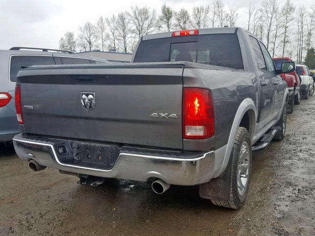 1C6RD7NT0CS190907 - 2012 DODGE RAM 1500 L GRAY photo 4