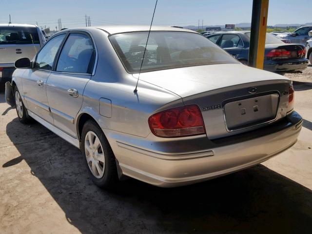 KMHWF25S14A077258 - 2004 HYUNDAI SONATA GL GRAY photo 3