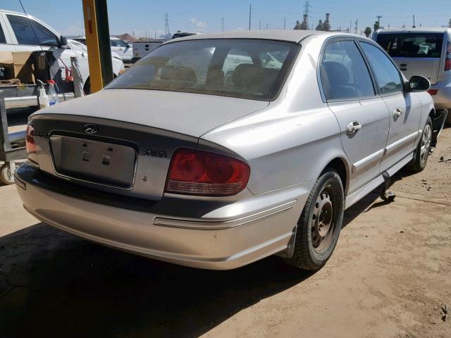 KMHWF25S14A077258 - 2004 HYUNDAI SONATA GL GRAY photo 4