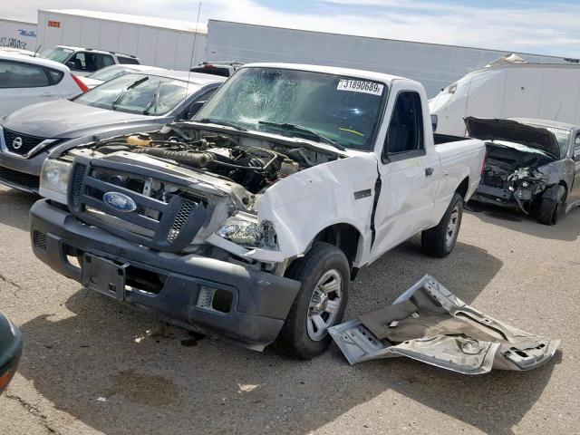 1FTYR10DX7PA90020 - 2007 FORD RANGER WHITE photo 2