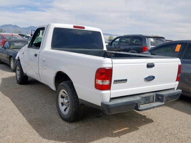 1FTYR10DX7PA90020 - 2007 FORD RANGER WHITE photo 3