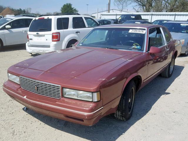 1G1GZ37Z5GR141591 - 1986 CHEVROLET MONTE CARL BURGUNDY photo 2