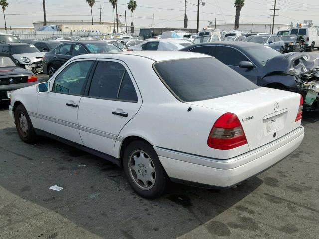 WDBHA28E2TF394564 - 1996 MERCEDES-BENZ C 280 WHITE photo 3