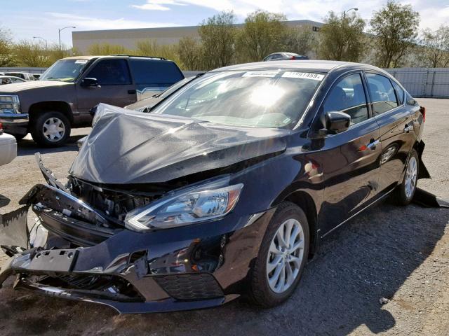 3N1AB7APXJL662100 - 2018 NISSAN SENTRA S BLACK photo 2