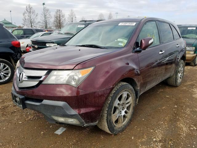 2HNYD284X8H513736 - 2008 ACURA MDX TECHNOLOGY  photo 2