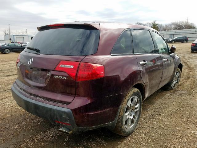 2HNYD284X8H513736 - 2008 ACURA MDX TECHNOLOGY  photo 4