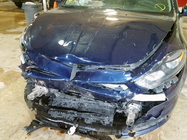 1C3CDFBBXFD193654 - 2015 DODGE DART SXT BLUE photo 9