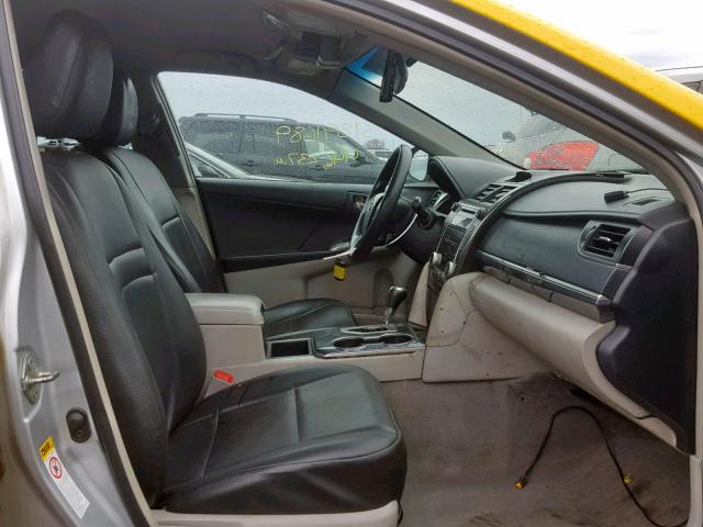 4T1BD1FK9CU055728 - 2012 TOYOTA CAMRY HYBR YELLOW photo 5