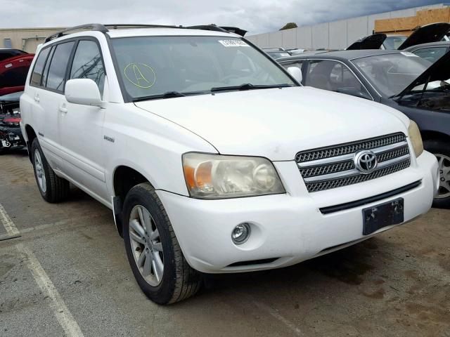 JTEEW21A260021542 - 2006 TOYOTA HIGHLANDER WHITE photo 1