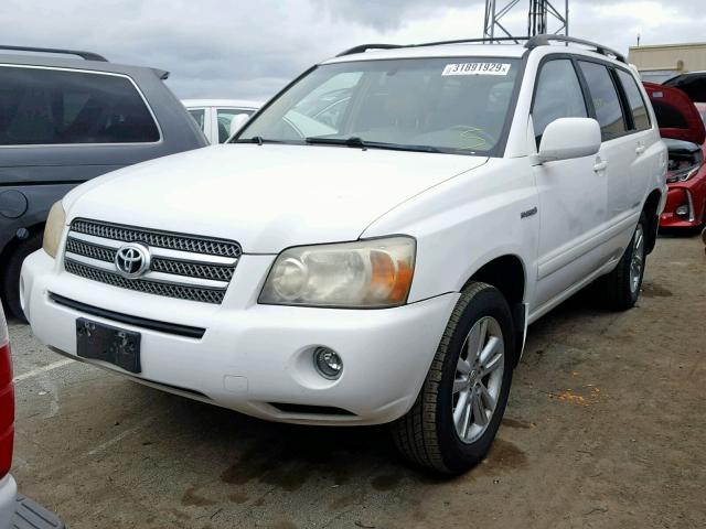 JTEEW21A260021542 - 2006 TOYOTA HIGHLANDER WHITE photo 2