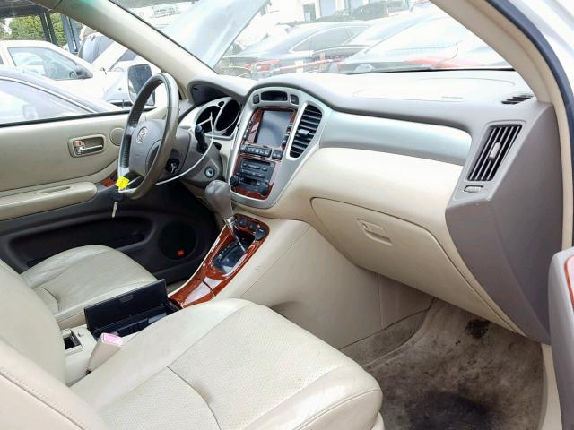 JTEEW21A260021542 - 2006 TOYOTA HIGHLANDER WHITE photo 5