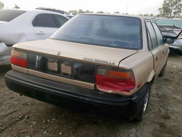 JT2AE92E9K0131734 - 1989 TOYOTA COROLLA DL GOLD photo 4