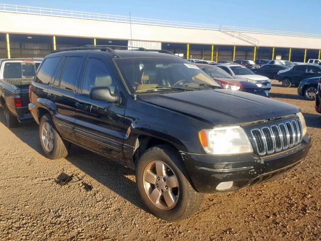 1J4GW58N01C684164 - 2001 JEEP GRAND CHER BLACK photo 1