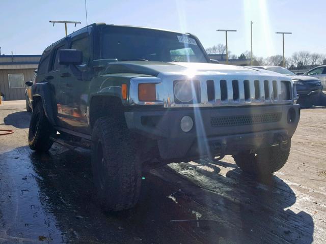 5GTDN136768119028 - 2006 HUMMER H3 GREEN photo 1