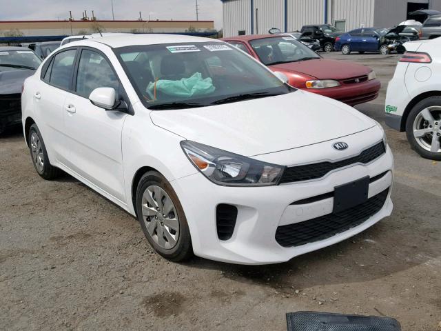 3KPA24AB3JE120292 - 2018 KIA RIO LX WHITE photo 1