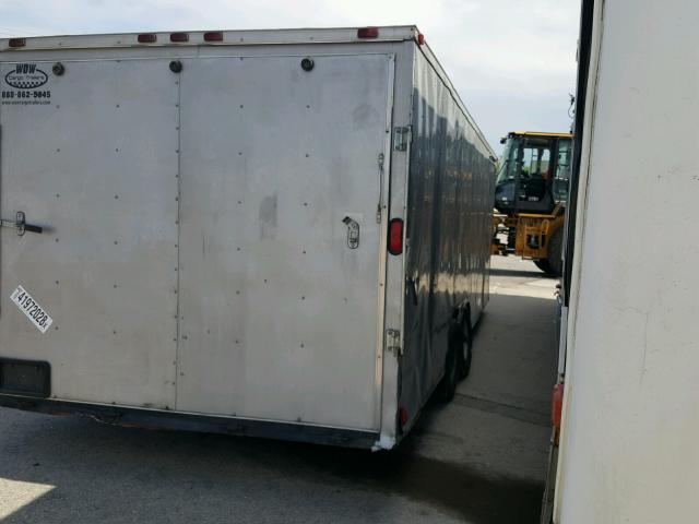 53NBE2428F1032252 - 2015 CARGO TRAILER SILVER photo 4