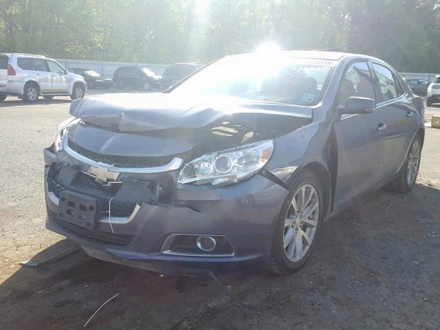 1G11H5SL5EF228591 - 2014 CHEVROLET MALIBU LTZ BLUE photo 2