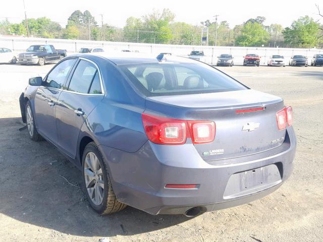 1G11H5SL5EF228591 - 2014 CHEVROLET MALIBU LTZ BLUE photo 3