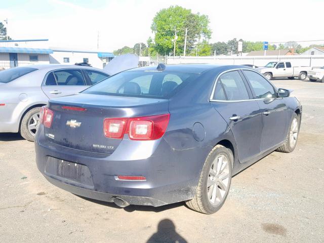 1G11H5SL5EF228591 - 2014 CHEVROLET MALIBU LTZ BLUE photo 4