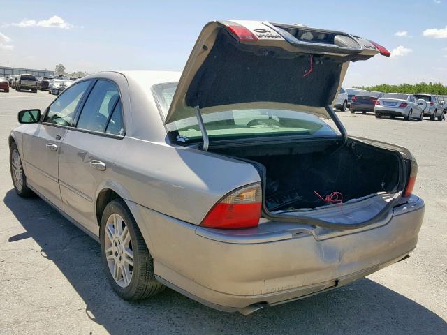 1LNHM87A93Y664741 - 2003 LINCOLN LS GOLD photo 3