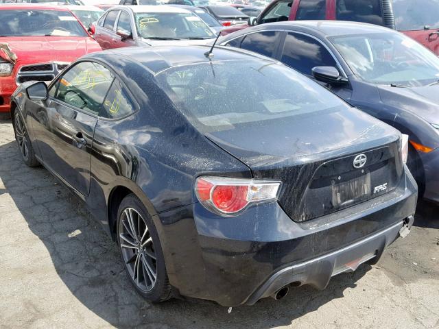 JF1ZNAA19D2729295 - 2013 TOYOTA SCION FR-S BLACK photo 3