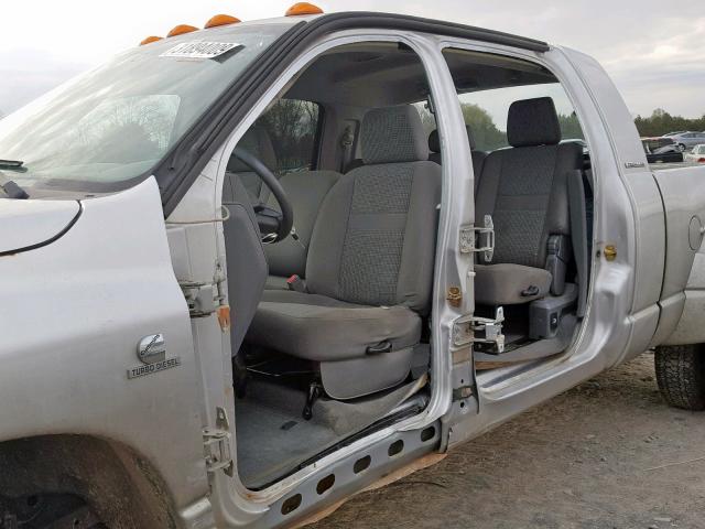 3D7MX49C76G219050 - 2006 DODGE RAM 3500 SILVER photo 9