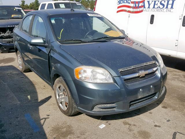 KL1TD5DE2AB136566 - 2010 CHEVROLET AVEO LS GREEN photo 1