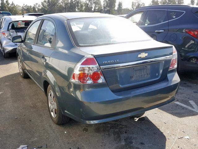 KL1TD5DE2AB136566 - 2010 CHEVROLET AVEO LS GREEN photo 3