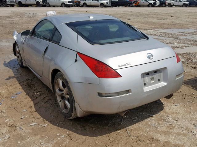 JN1BZ34E08M750253 - 2008 NISSAN 350Z COUPE SILVER photo 3