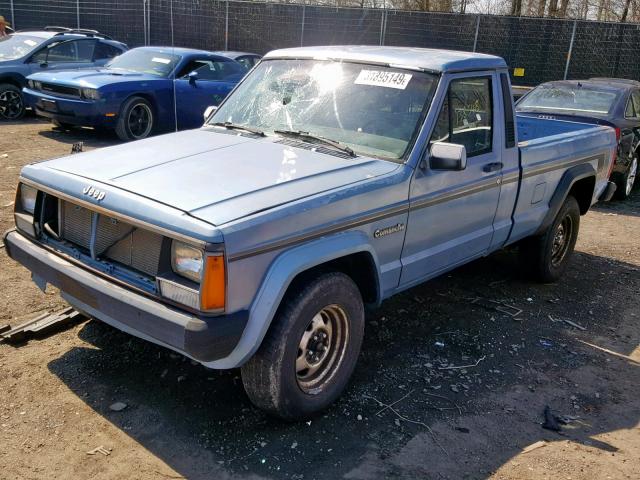 1J7FT36L3KL429894 - 1989 JEEP COMANCHE P BLUE photo 2