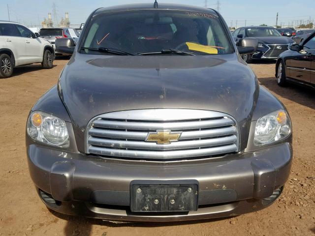 3GNBABFW0BS629936 - 2011 CHEVROLET HHR LT GRAY photo 9