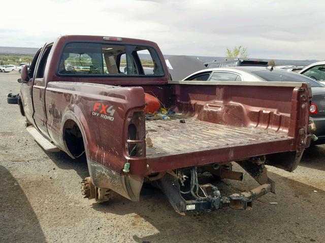 1FTWW31P76ED45298 - 2006 FORD F350 SRW S BURGUNDY photo 3