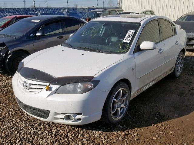 JM1BK123261493893 - 2006 MAZDA 3 S WHITE photo 2