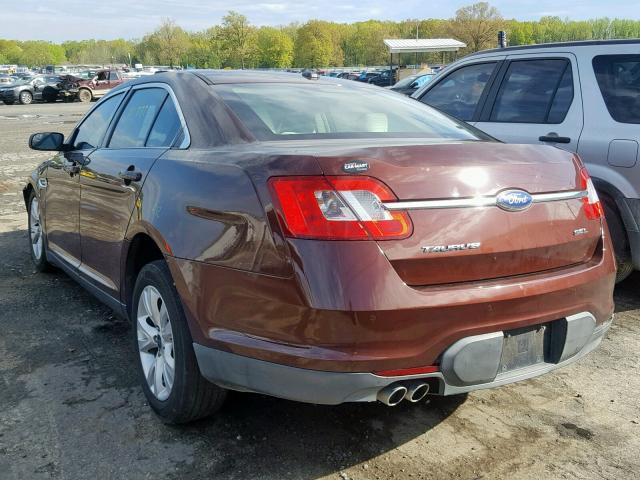 1FAHP2EW6CG143253 - 2012 FORD TAURUS SEL BROWN photo 3