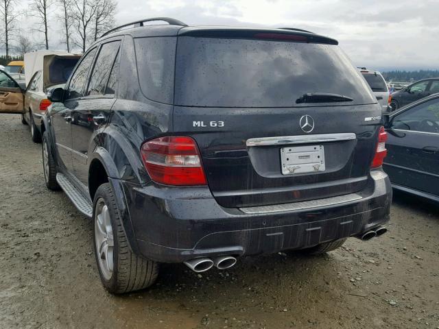 4JGBB77E57A214365 - 2007 MERCEDES-BENZ ML 63 AMG BLACK photo 3