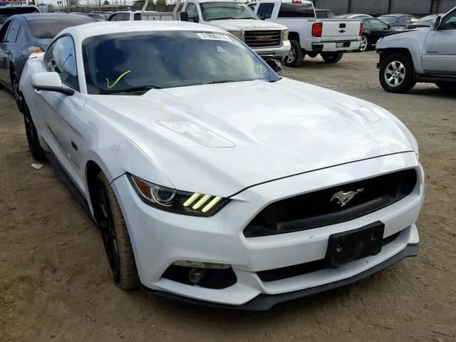 1FA6P8CF3G5238075 - 2016 FORD MUSTANG GT WHITE photo 1