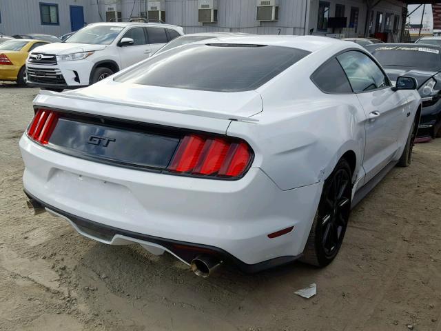 1FA6P8CF3G5238075 - 2016 FORD MUSTANG GT WHITE photo 4