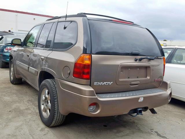 1GKDT13S022381694 - 2002 GMC ENVOY TAN photo 3