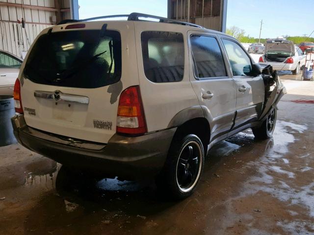 4F2YZ04163KM08877 - 2003 MAZDA TRIBUTE LX WHITE photo 4