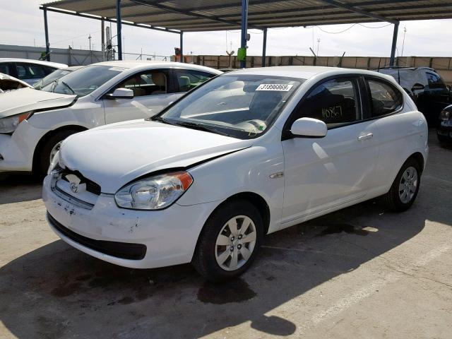 KMHCM3AC3AU179491 - 2010 HYUNDAI ACCENT BLU WHITE photo 2