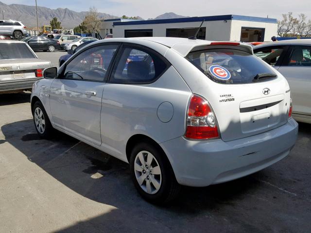 KMHCM3AC3AU179491 - 2010 HYUNDAI ACCENT BLU WHITE photo 3