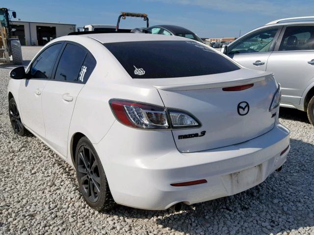 JM1BL1S64A1304791 - 2010 MAZDA 3 S WHITE photo 3